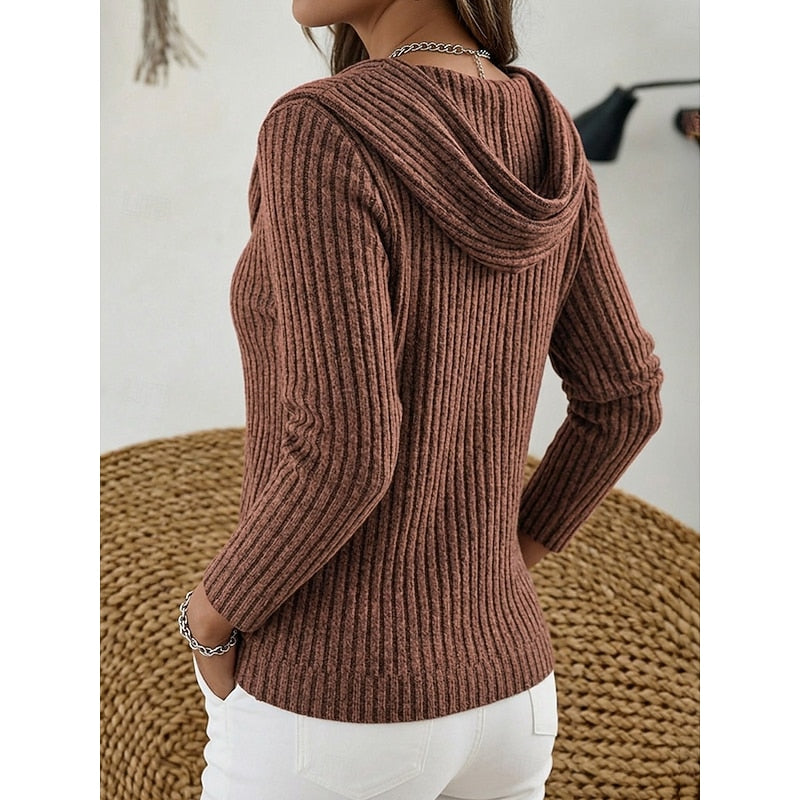 Lucinda | Ribbed Cowl Neck Sweater