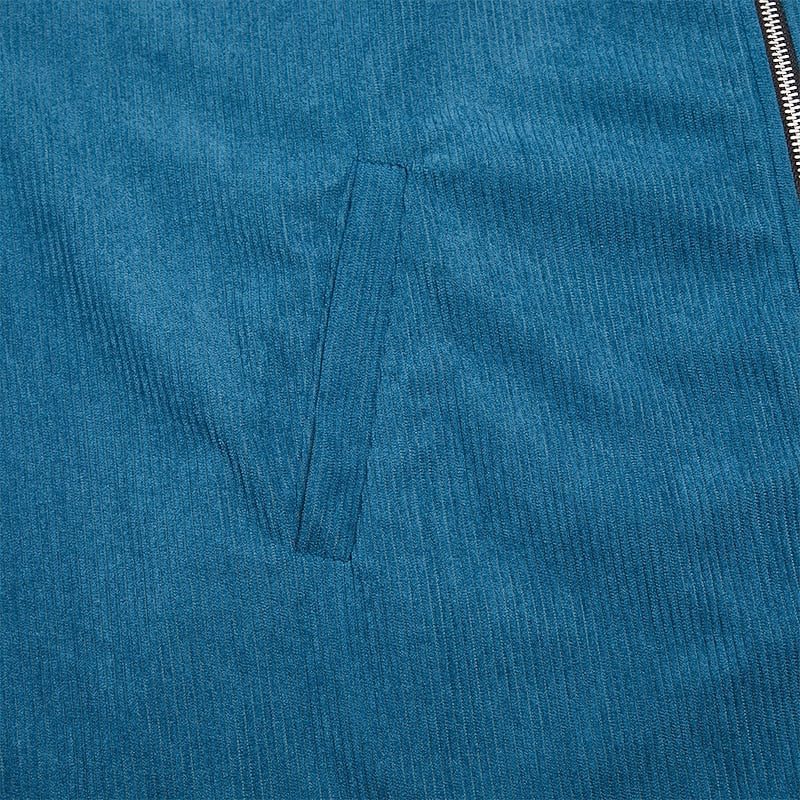 Men's Zip-Up Corduroy Blouson Jacket