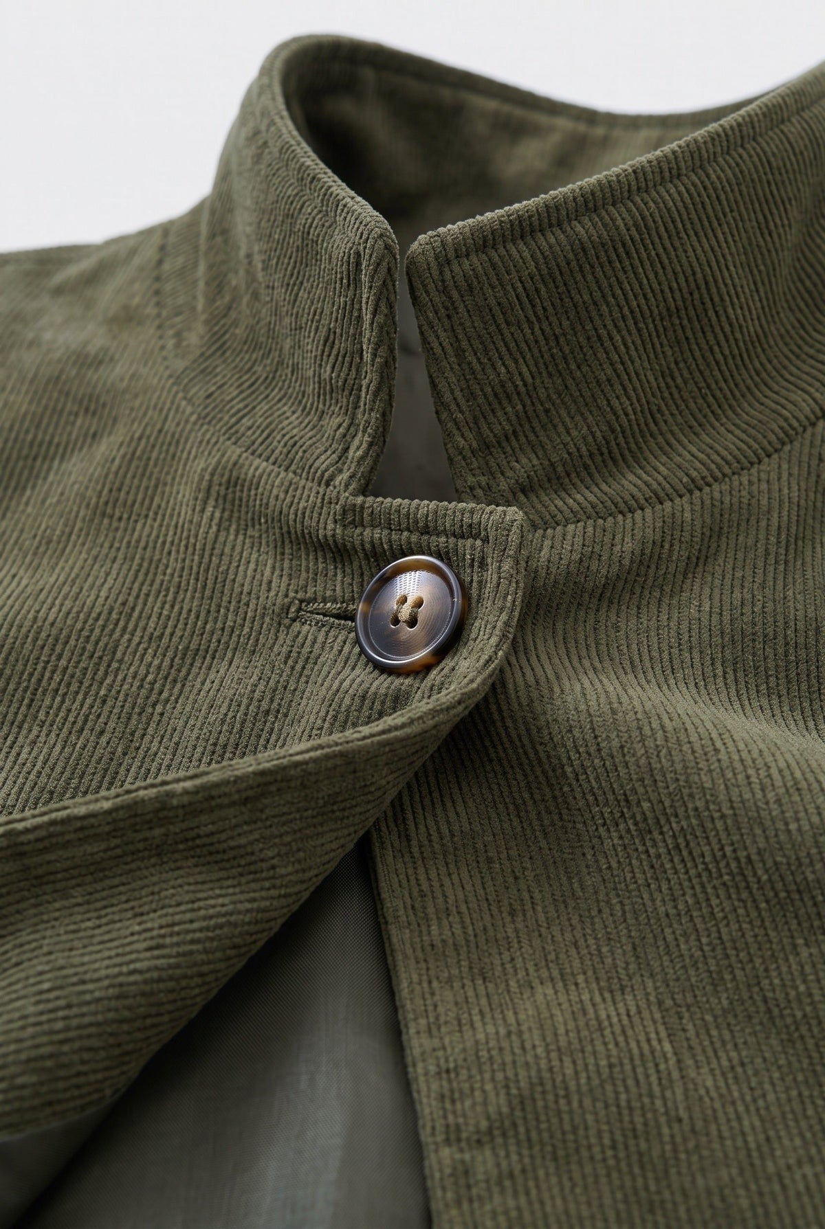 Men's Stand-Up Collar Corduroy Jacket