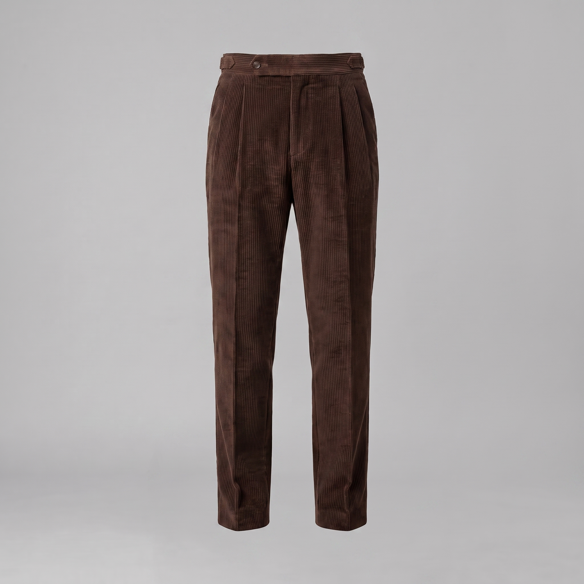 Corduroy Pleated Trousers Men's Classic Formal