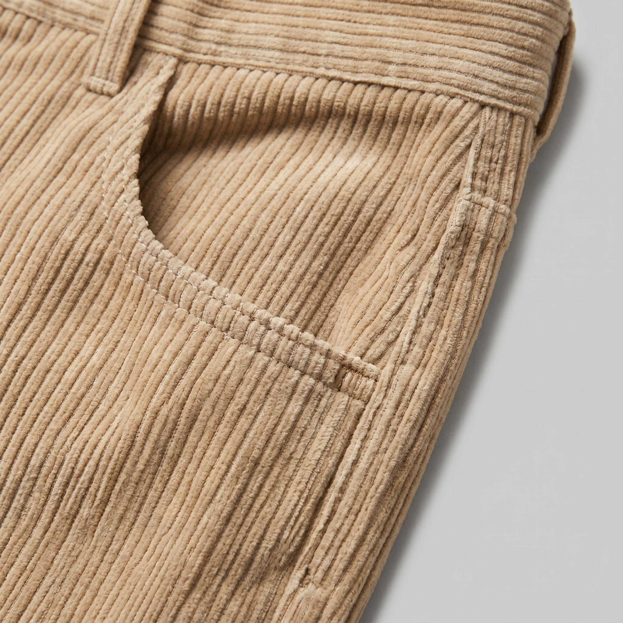Corduroy Pleated Trousers Men's Classic Formal