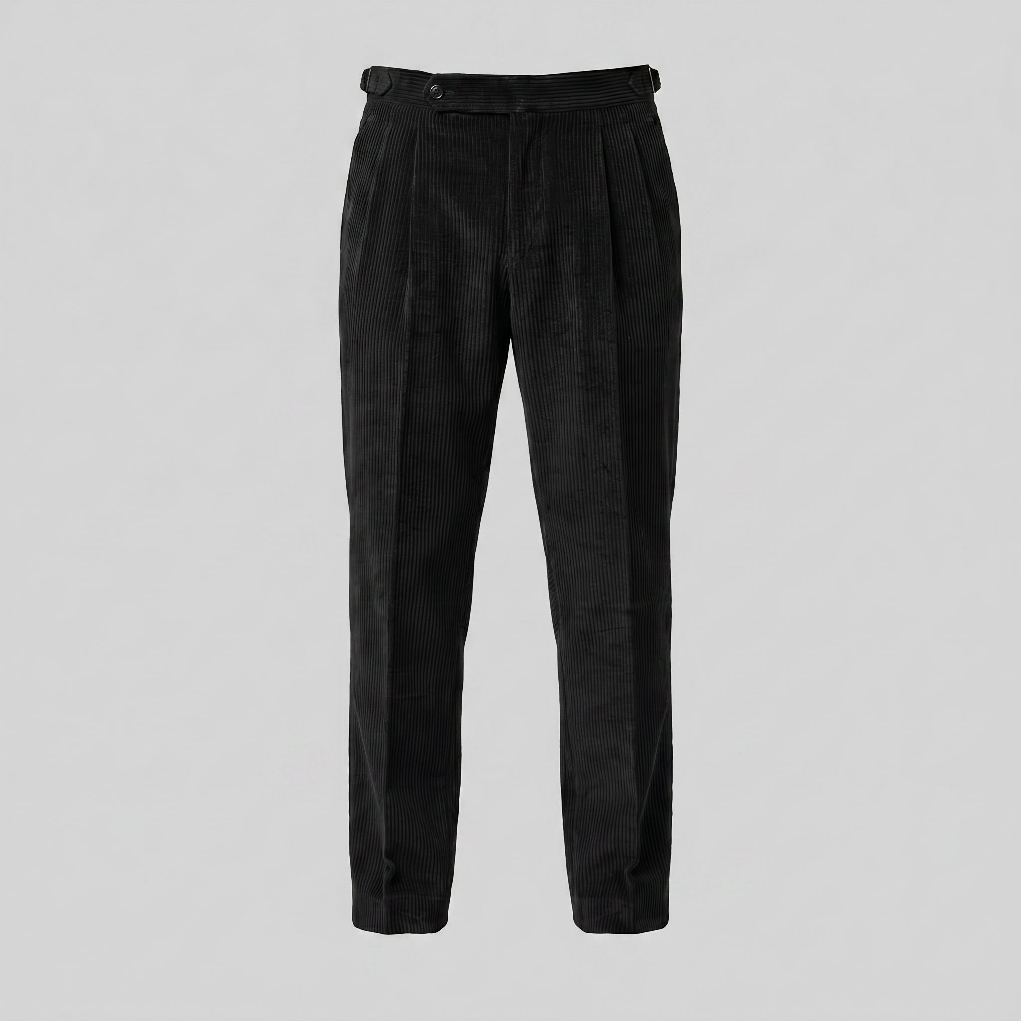 Corduroy Pleated Trousers Men's Tailored Classic Winter