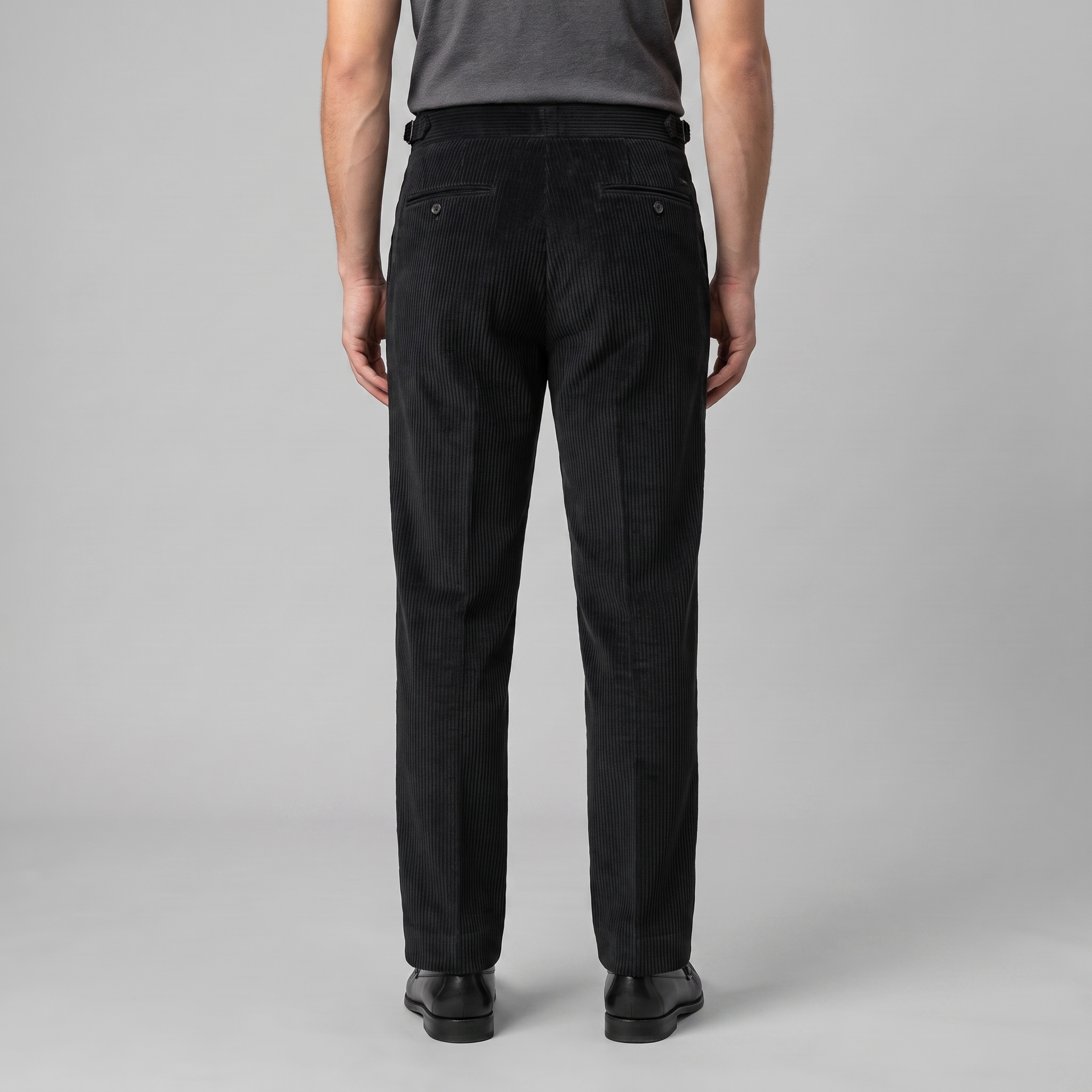 Corduroy Pleated Trousers Men's Tailored Classic Winter