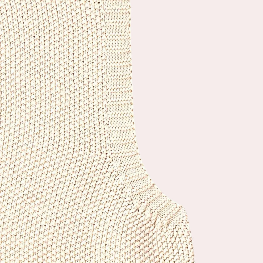 Sleeveless Jumper for Women with Round Neck