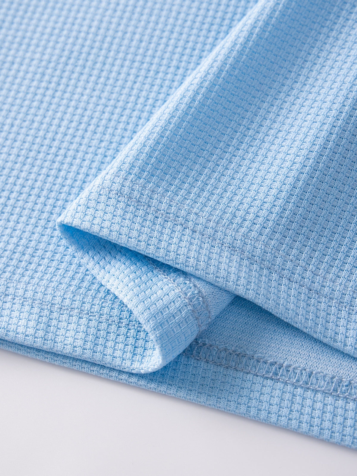 Frederick | Long Sleeve Top with Textured Waffle Knit