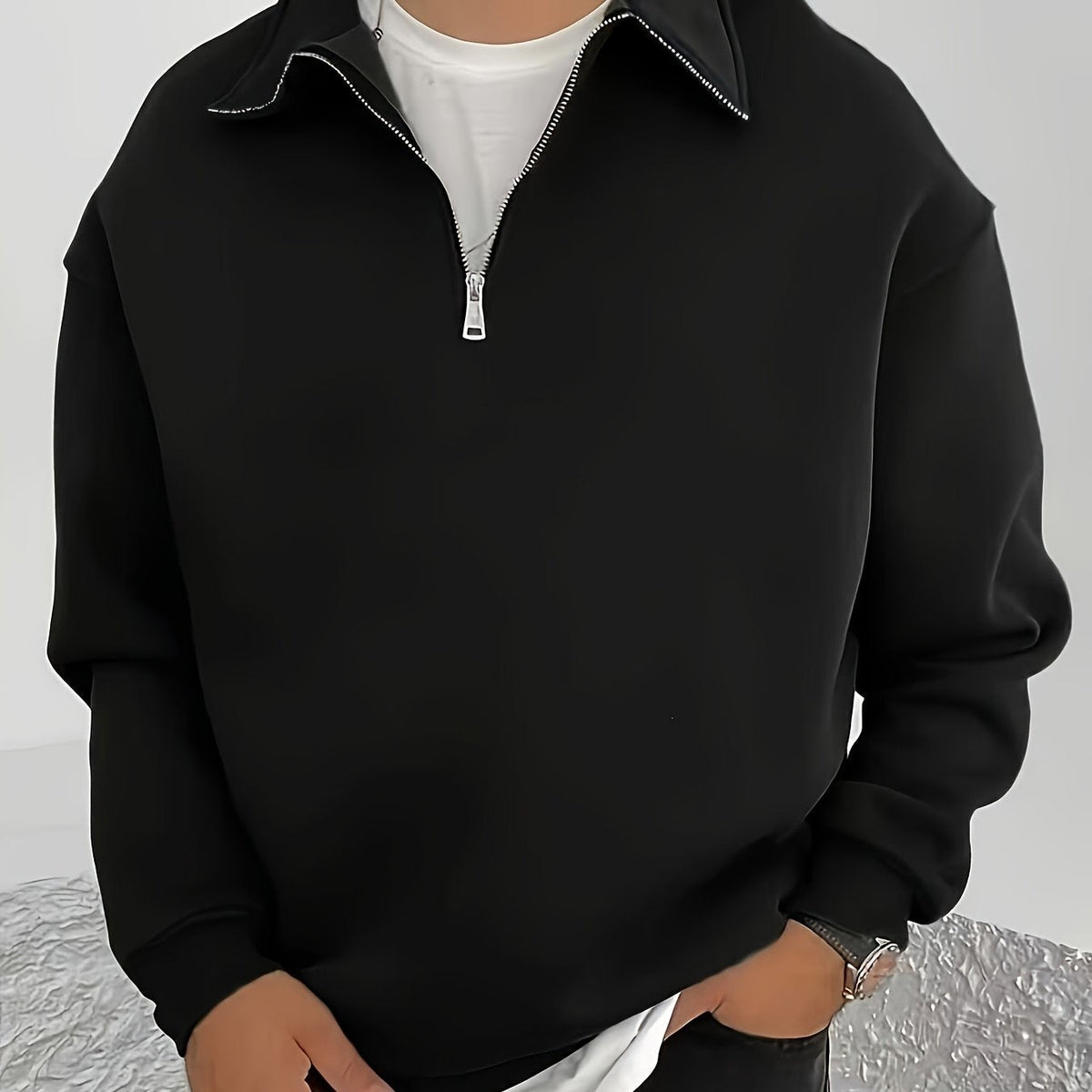 Gideon | Half-Zip Sweatshirt with Collar