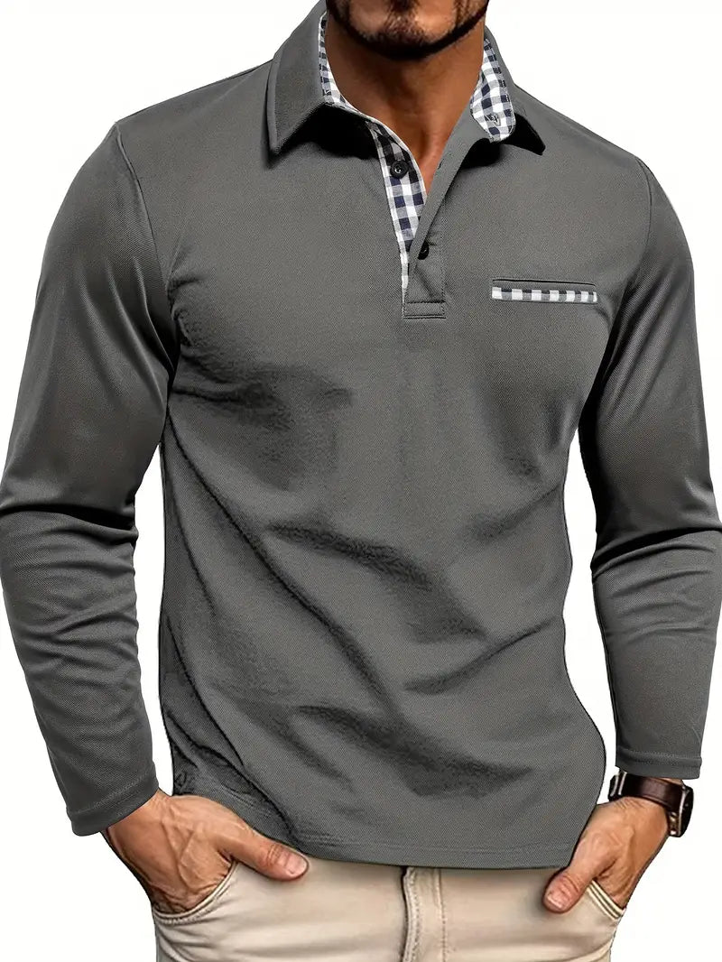 Raymond | Timeless Long Sleeve Polo Shirt for Men - Perfect for Summer
