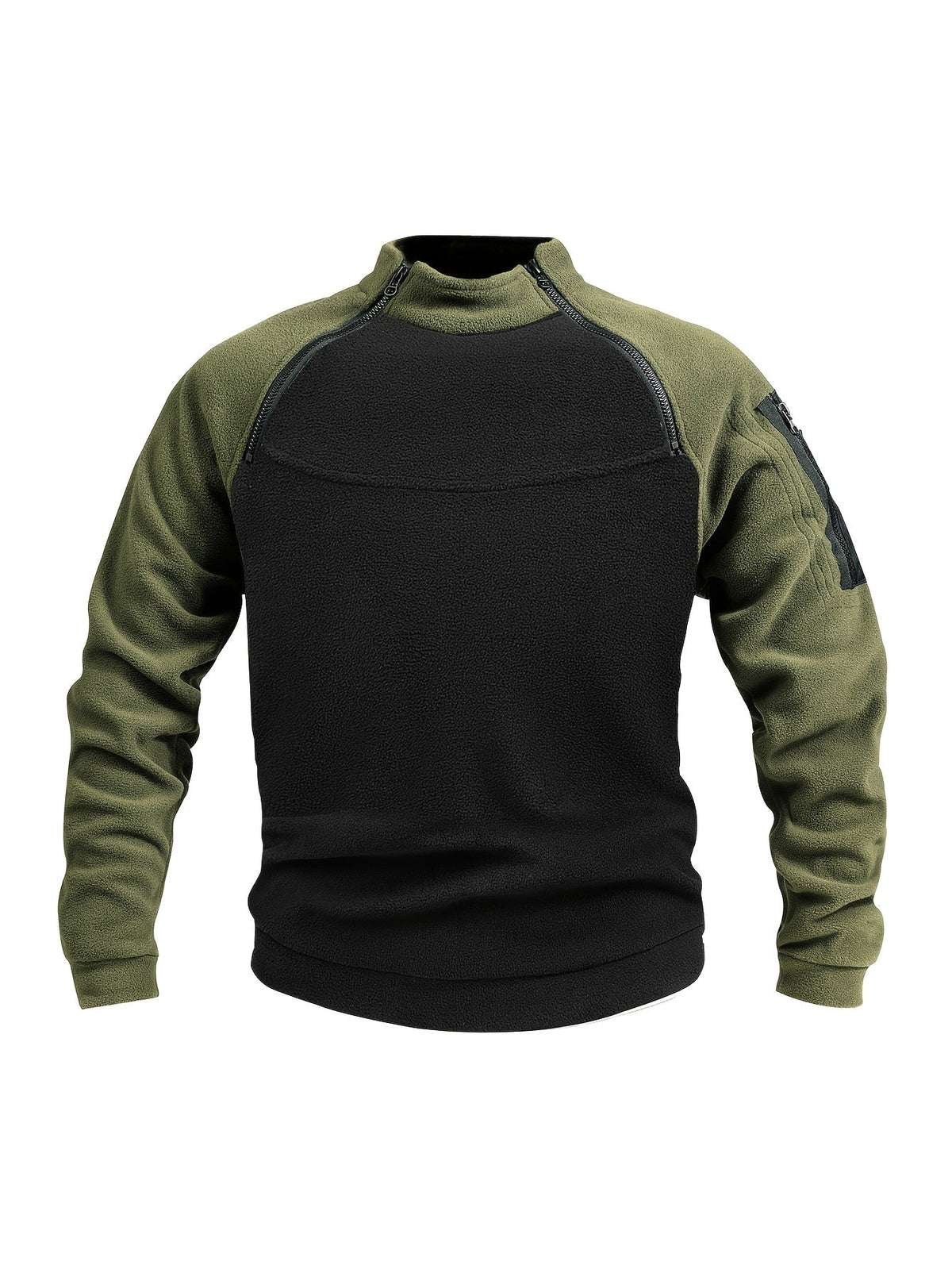 Grady | Military-Inspired Pullover with Zip Details