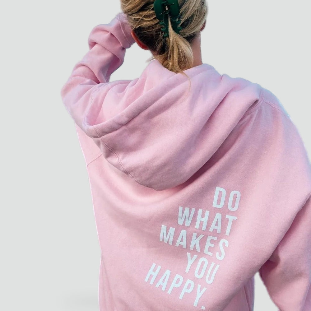 Ladies Hoodie with Inspirational Prints and Comfortable Cotton Blend