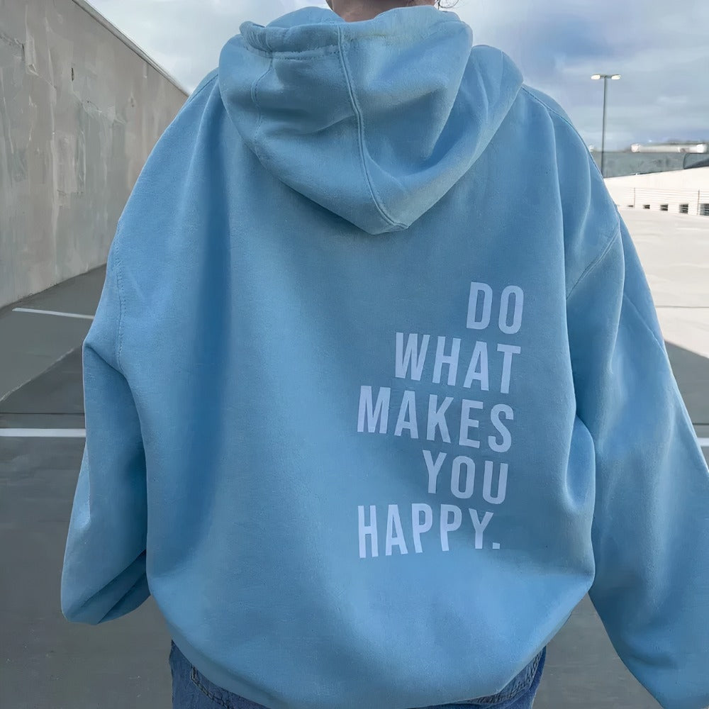 Ladies Hoodie with Inspirational Prints and Comfortable Cotton Blend