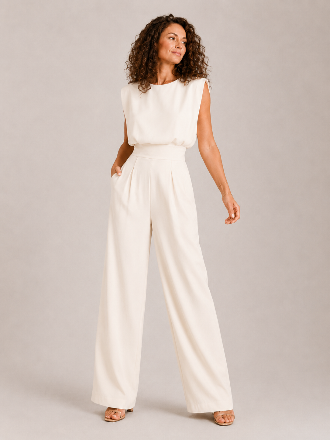 Dames Jumpsuit Mouwloos