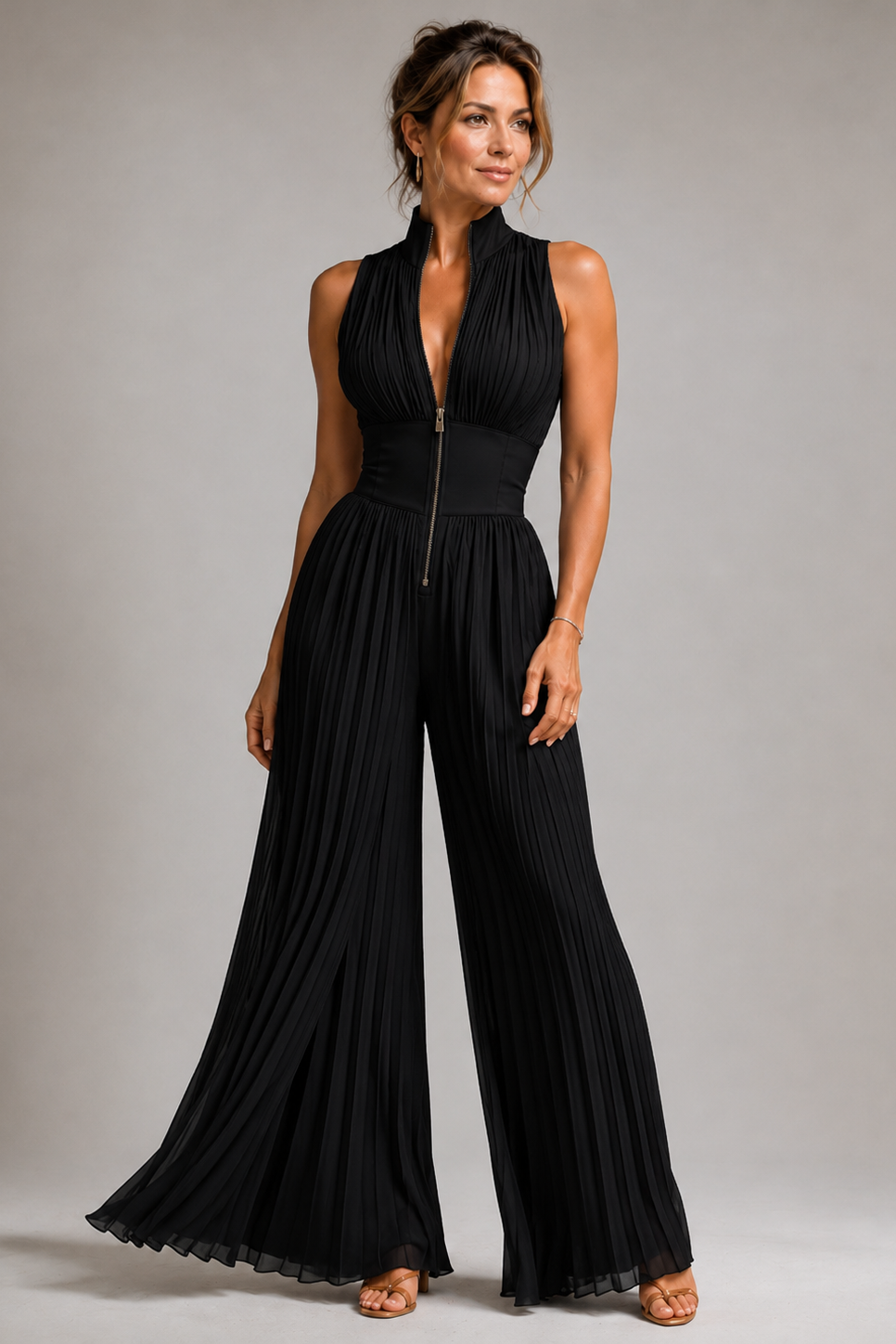 Dames Jumpsuit Mouwloos Halter