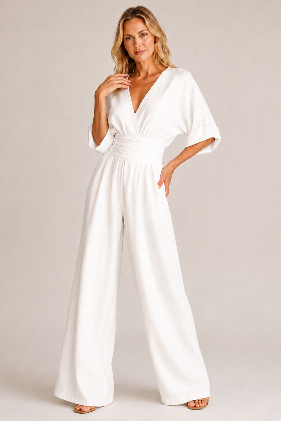 Dames Jumpsuit Wijde Pijpen