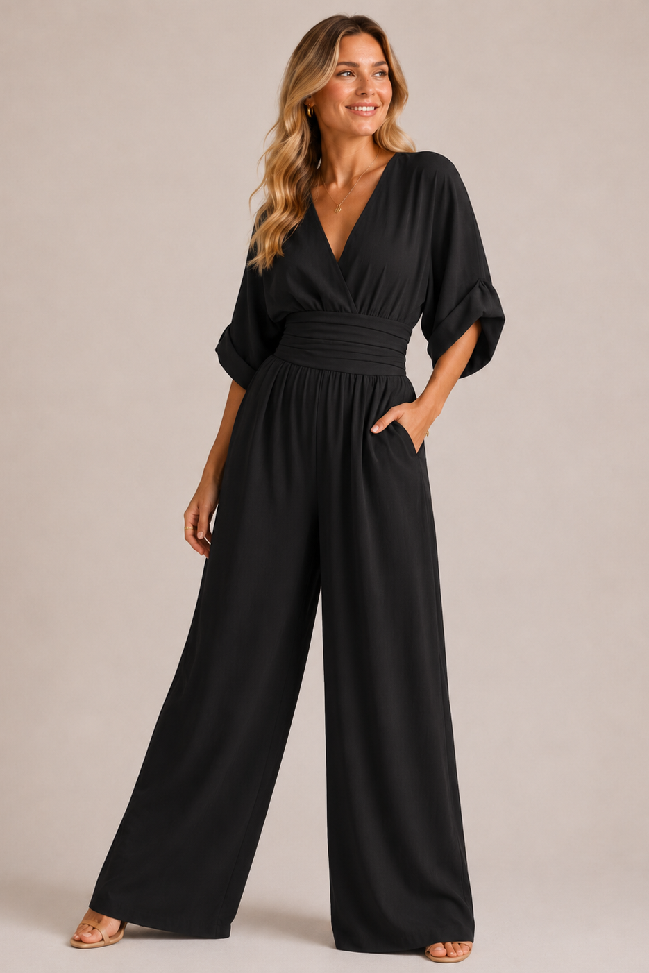 Dames Jumpsuit Wijde Pijpen