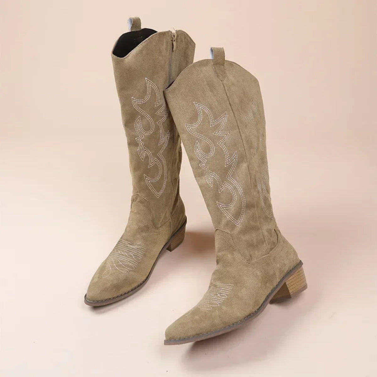 Ladies' Boots with Western Style and Embroidery