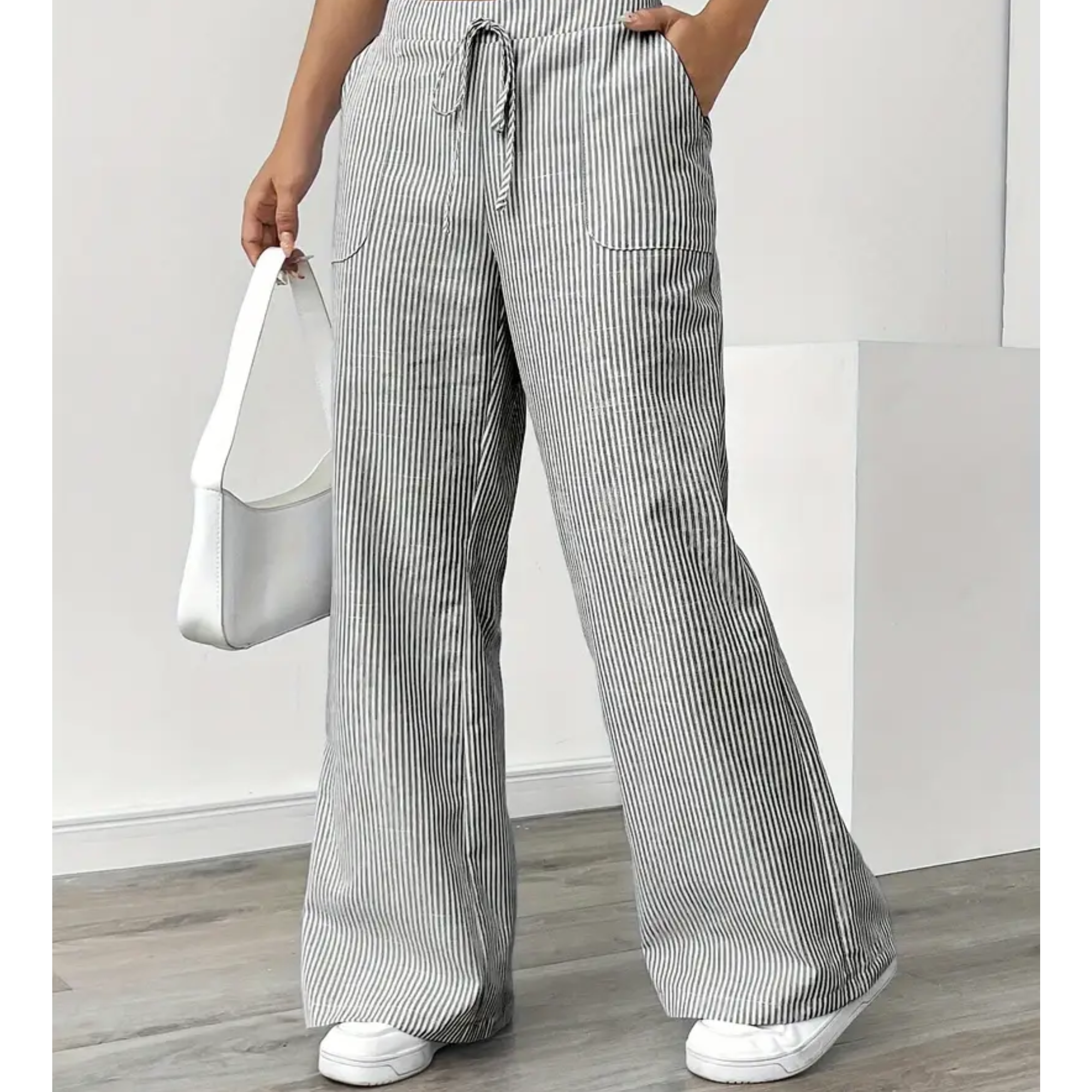 Ladies' Linen Wide Trousers