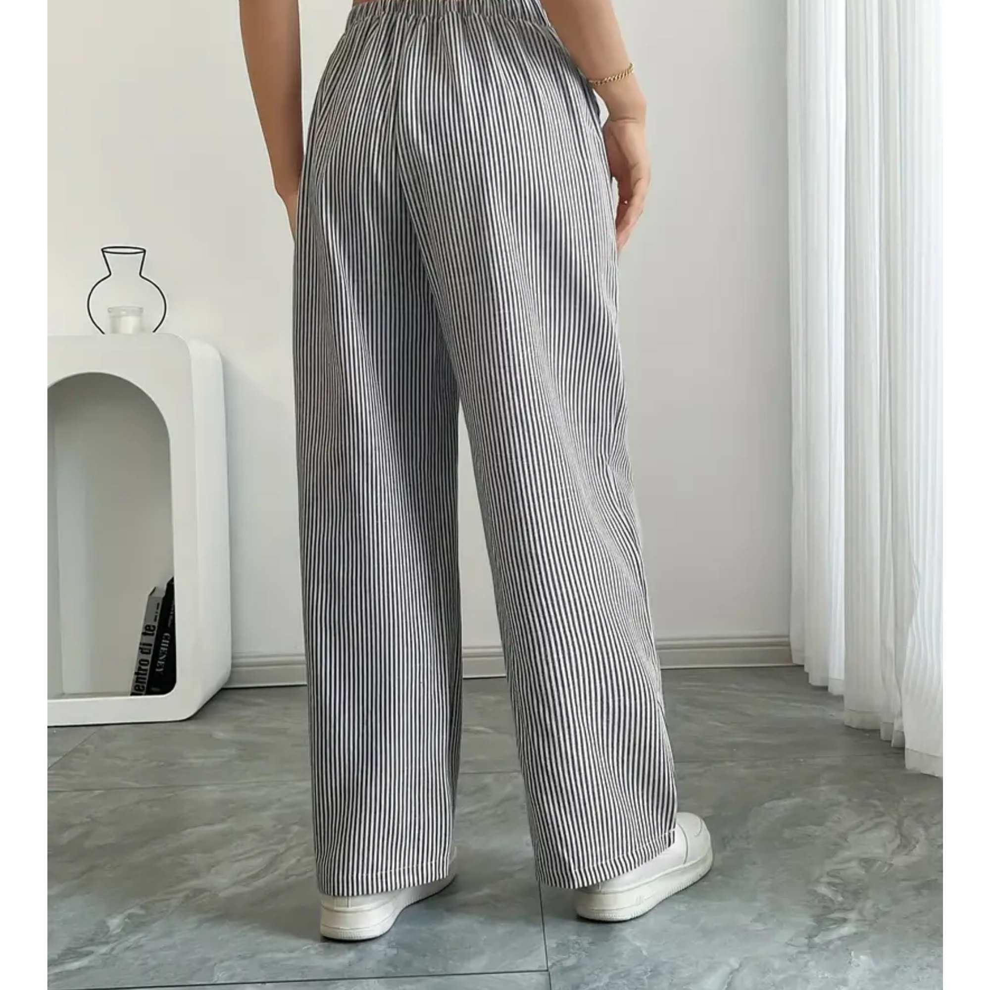 Ladies' Linen Wide Trousers