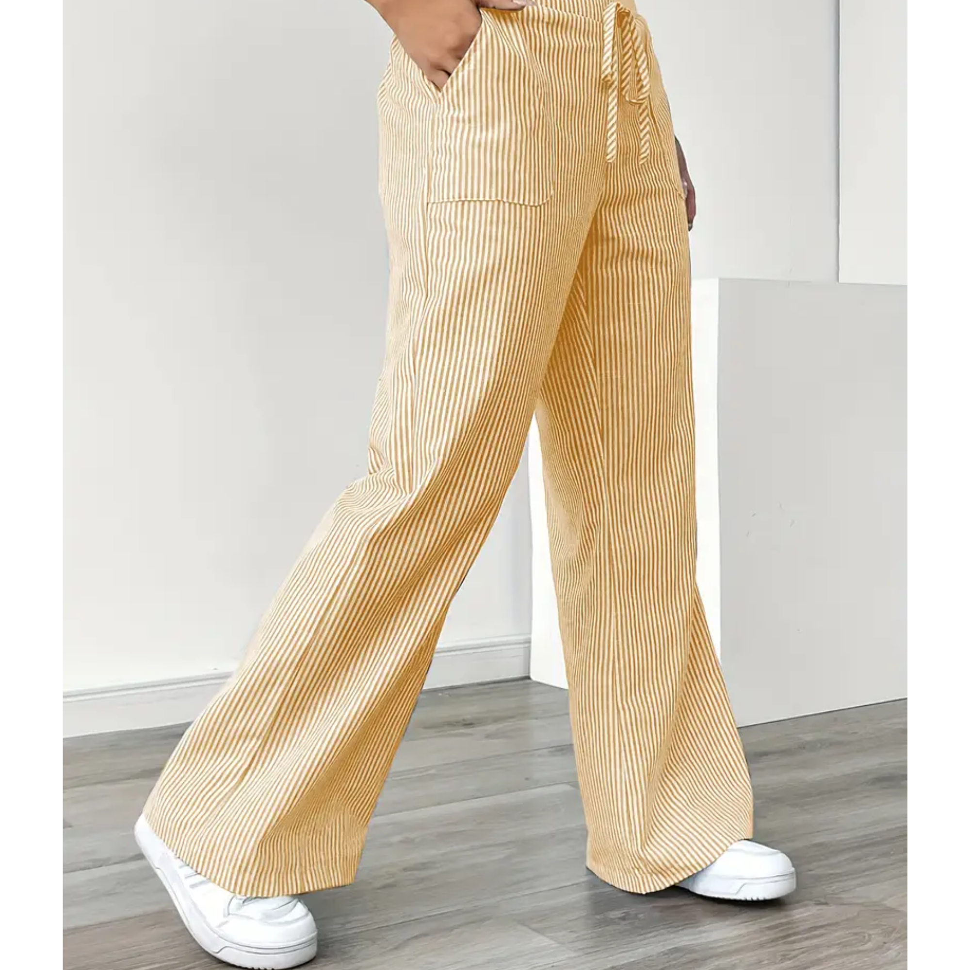 Ladies' Linen Wide Trousers
