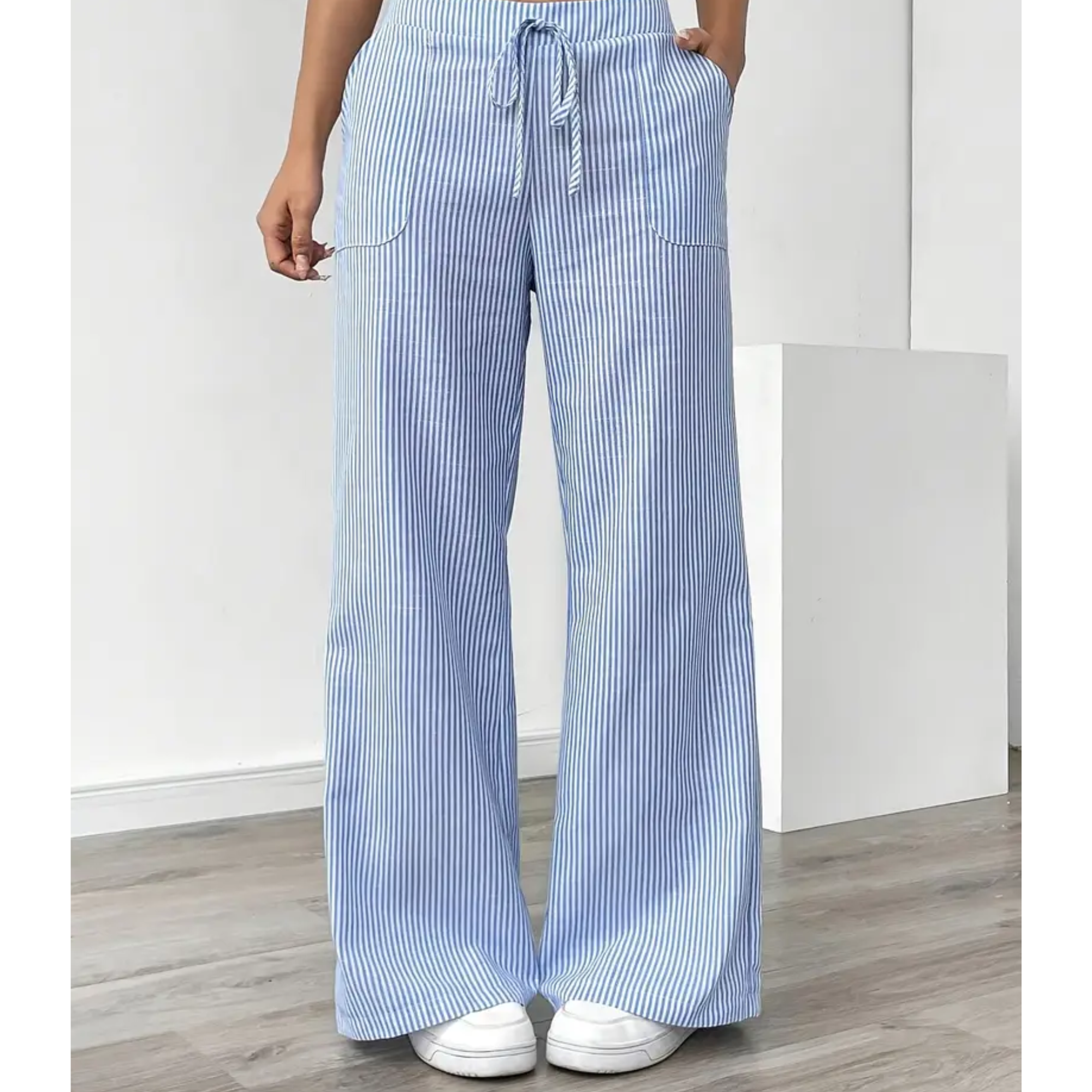 Ladies' Linen Wide Trousers