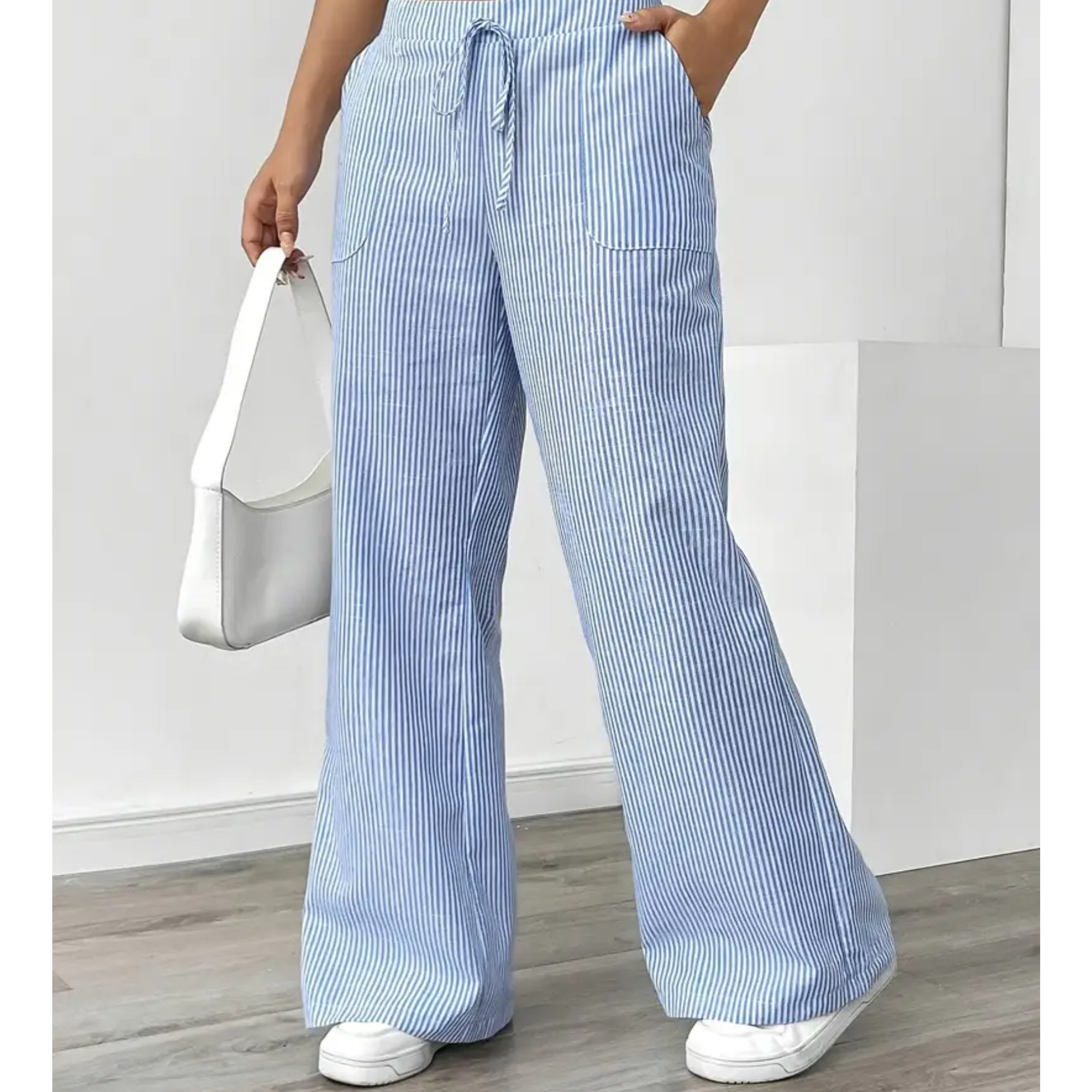 Ladies' Linen Wide Trousers