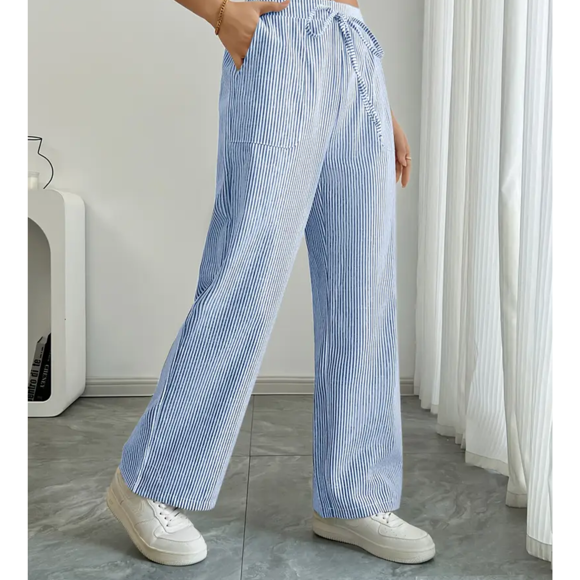 Ladies' Linen Wide Trousers