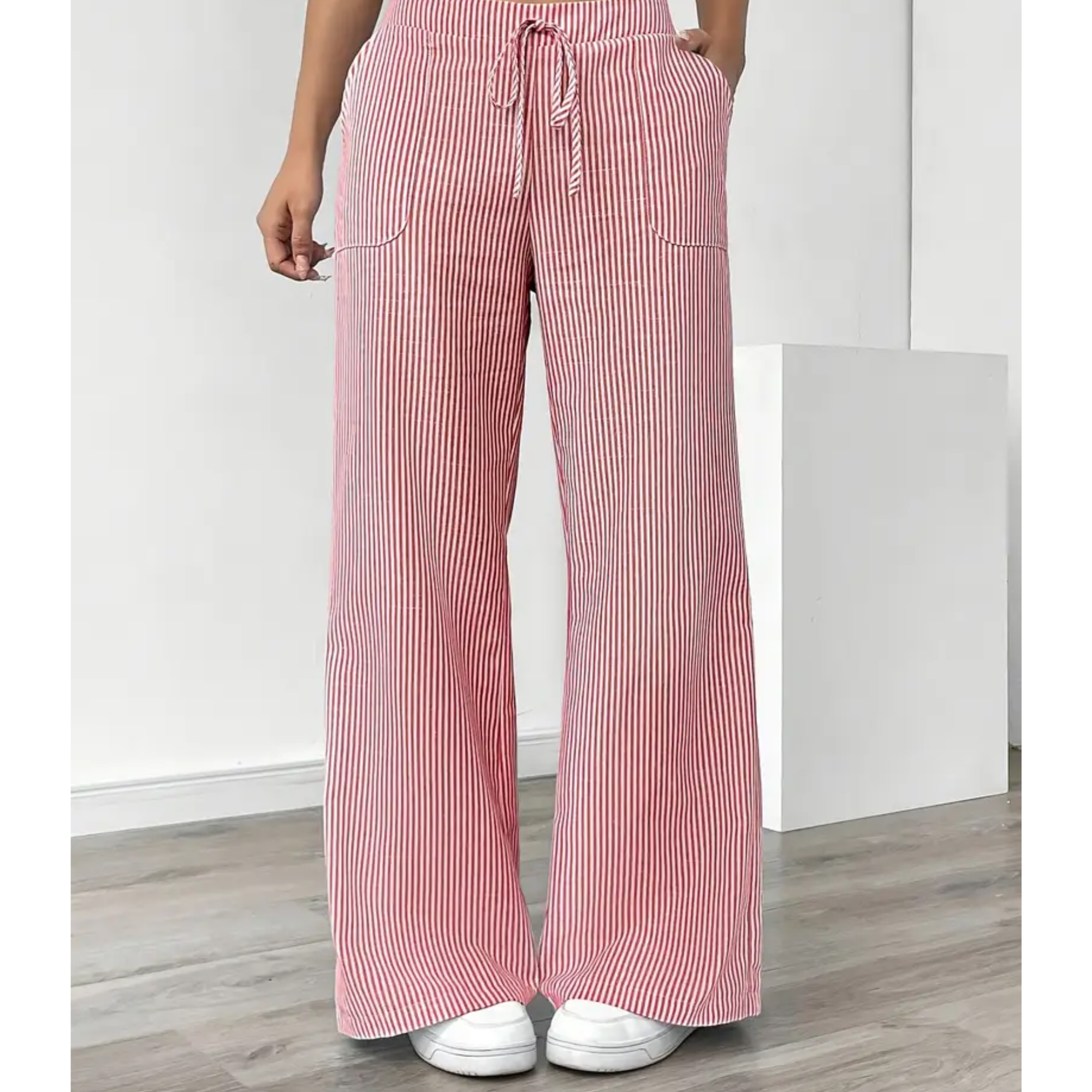 Ladies' Linen Wide Trousers