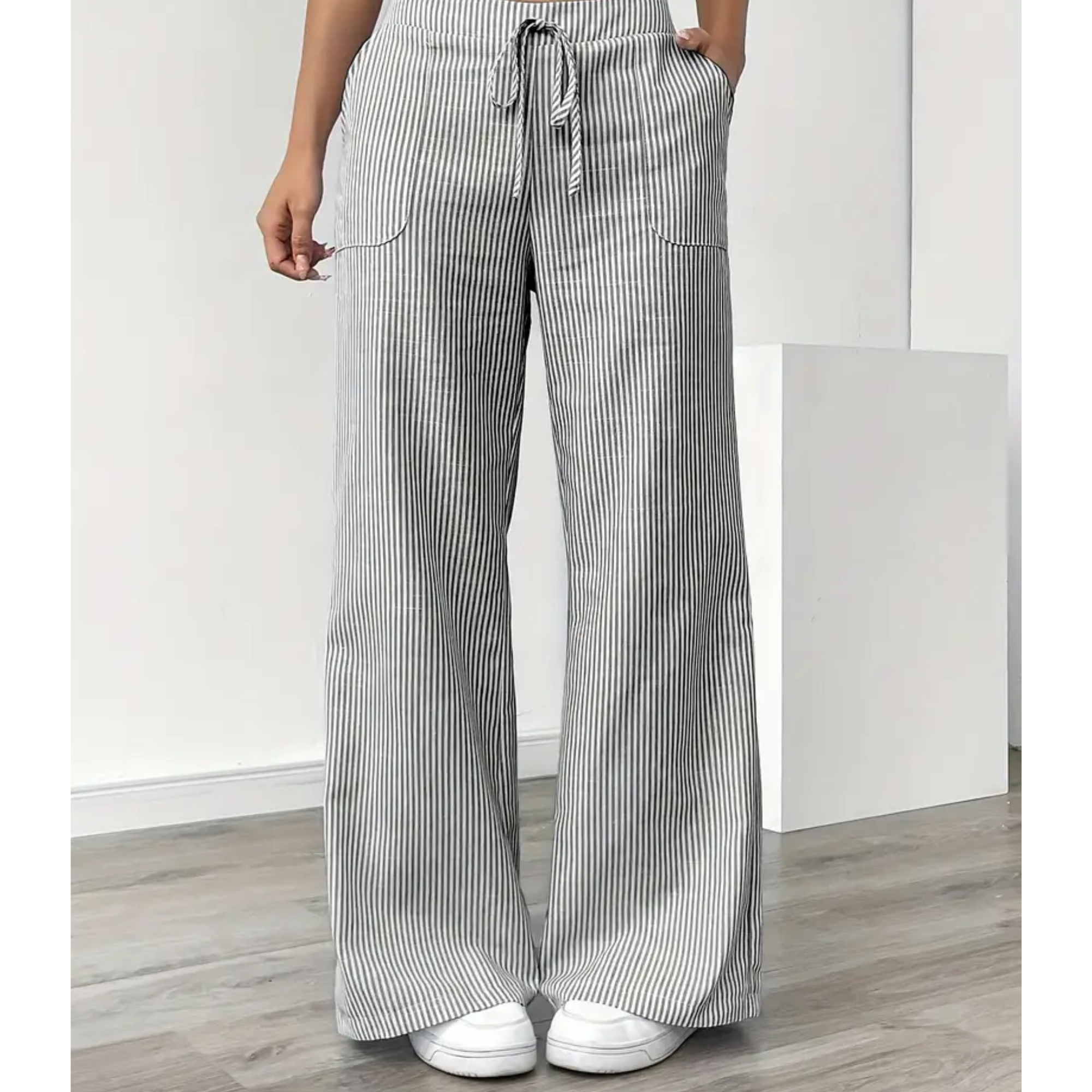 Ladies' Linen Wide Trousers