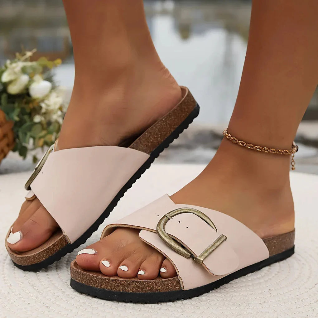 Dames Orthopedische Sandalen Met Gespband