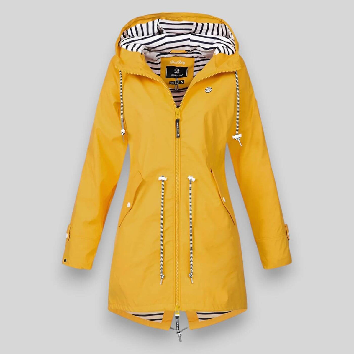 Women's Hooded Long Sleeve Rain Jacket