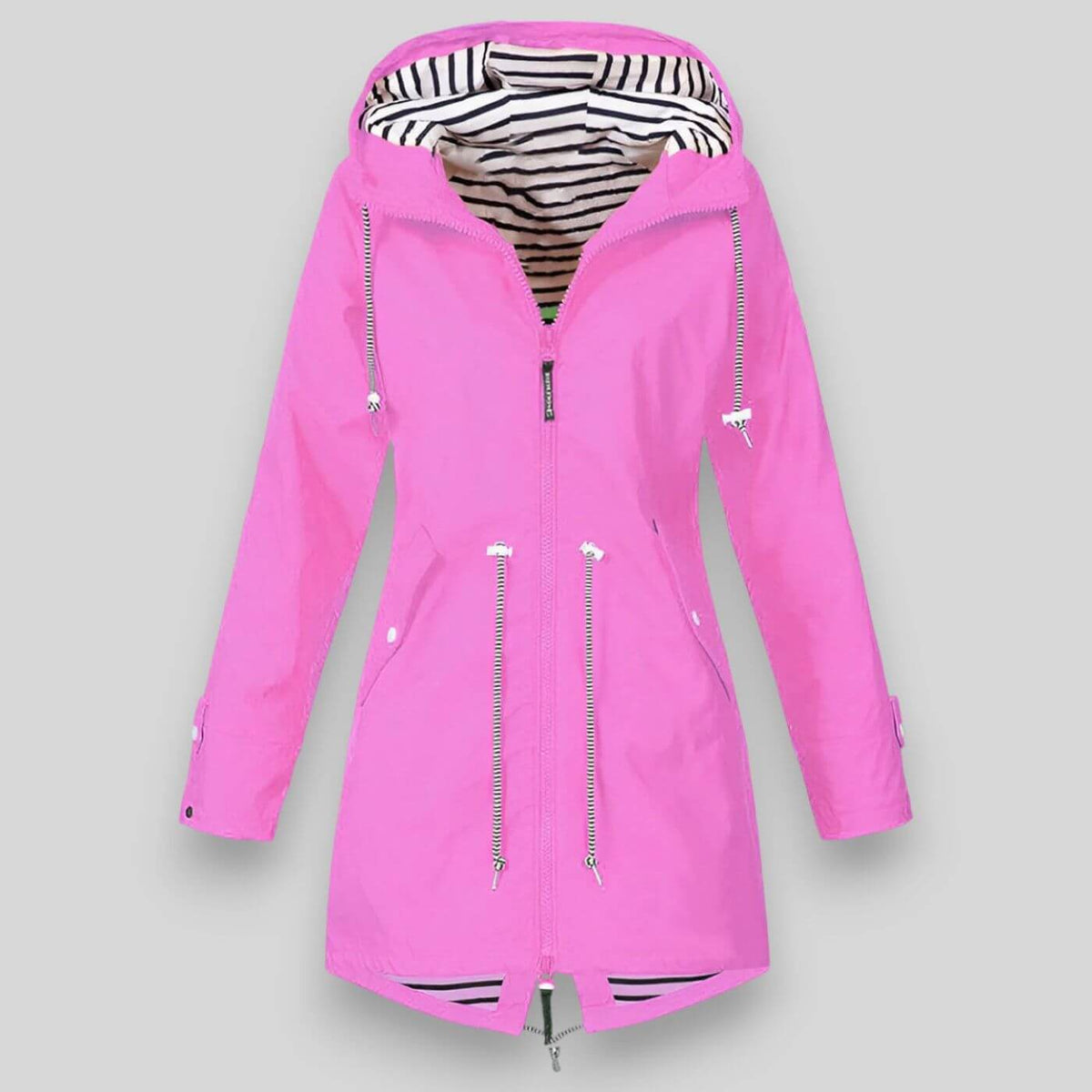 Women's Hooded Long Sleeve Rain Jacket