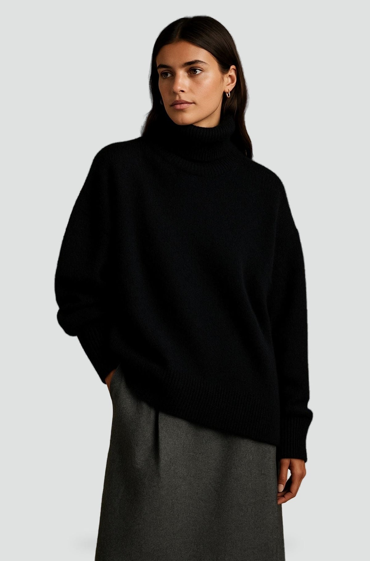 Ladies Cashmere Sweater with Luxuriously Soft Fabric and Elegant Fit