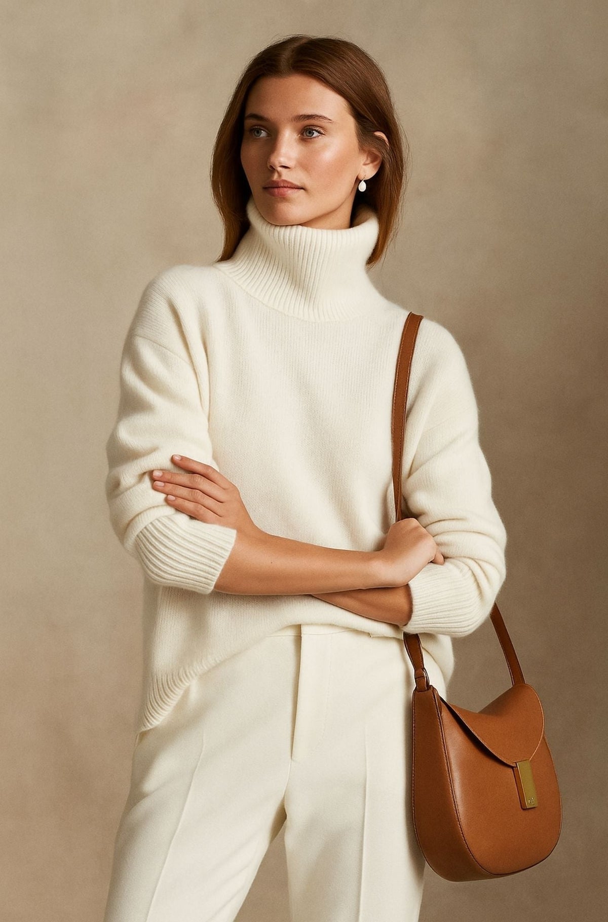 Ladies Cashmere Sweater with Luxuriously Soft Fabric and Elegant Fit