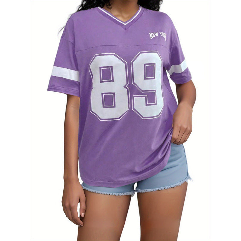 Ladies' T-Shirt Varsity Print