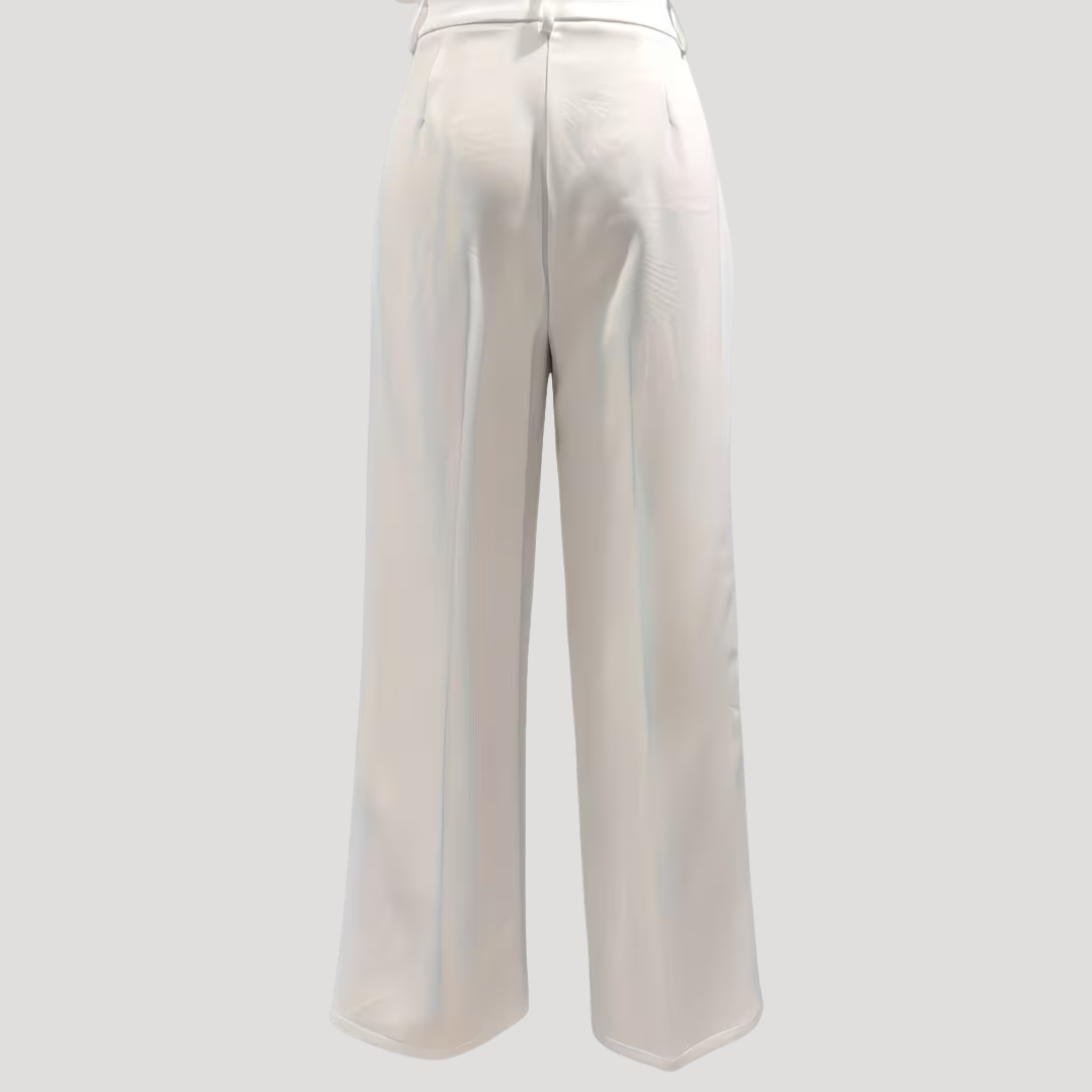 Ladies Wide Leg Trousers High Waist