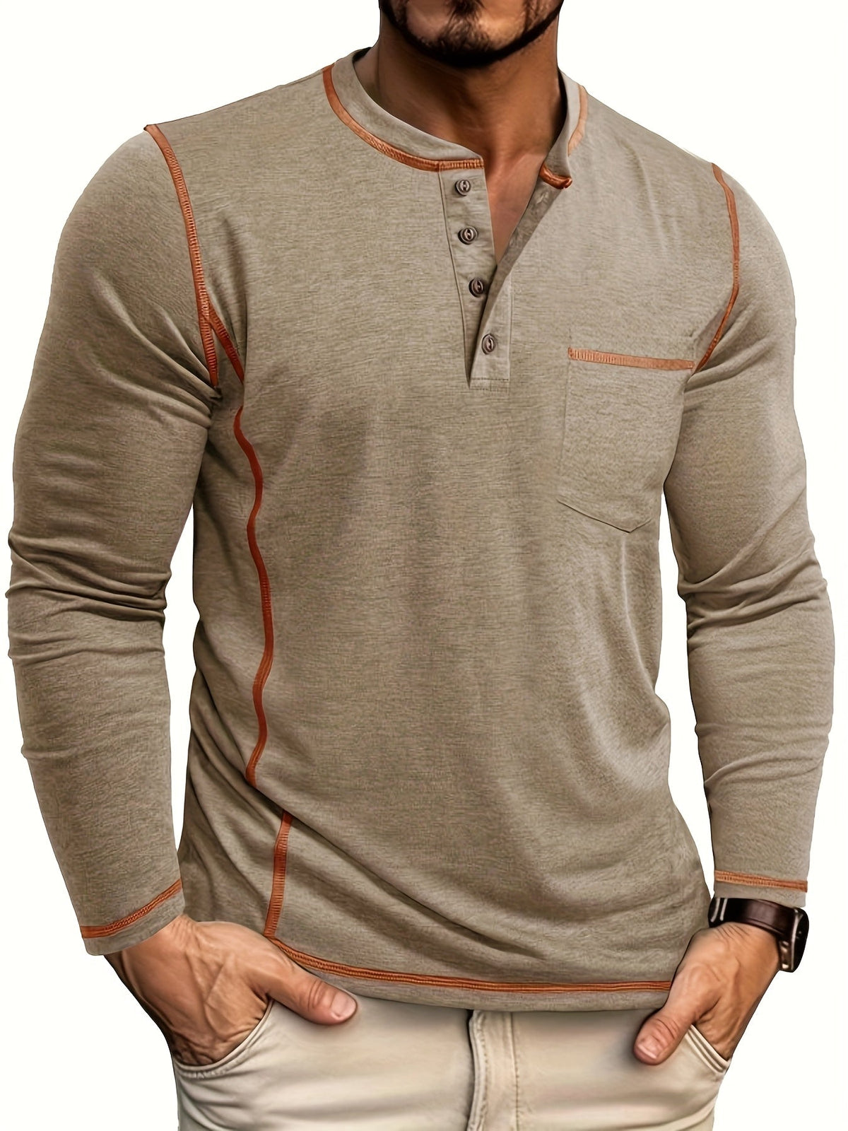 Kingsley | Timeless Long-Sleeve Henley Top