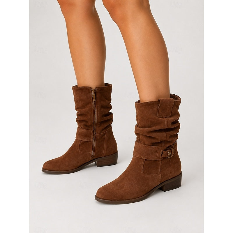 Josephine | Relaxed Block-Heel Ankle Boots