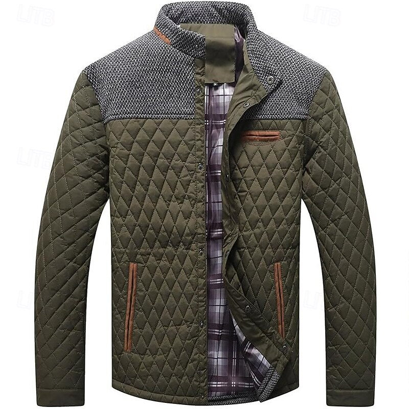 Maxwell | Quilted Stand-Up Collar Jacket