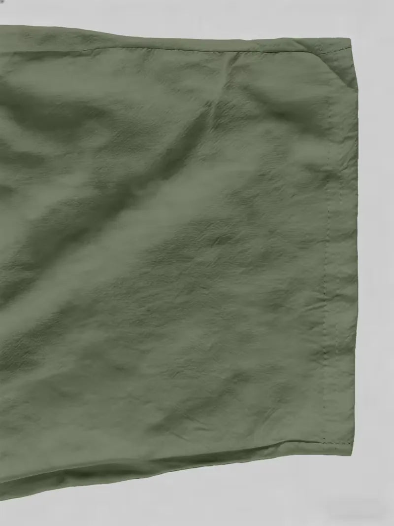Two-Piece Summer Set with Wide Trousers for Men