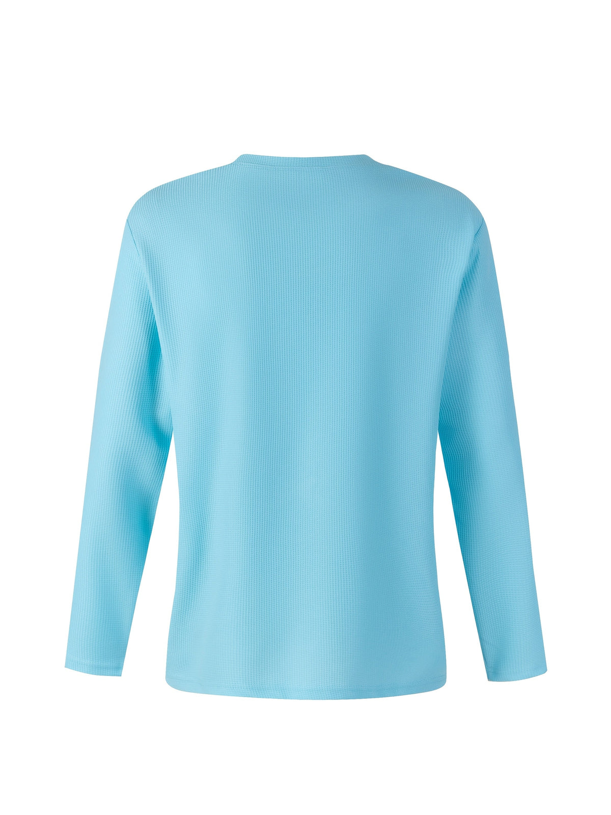 Frederick | Long Sleeve Top with Textured Waffle Knit