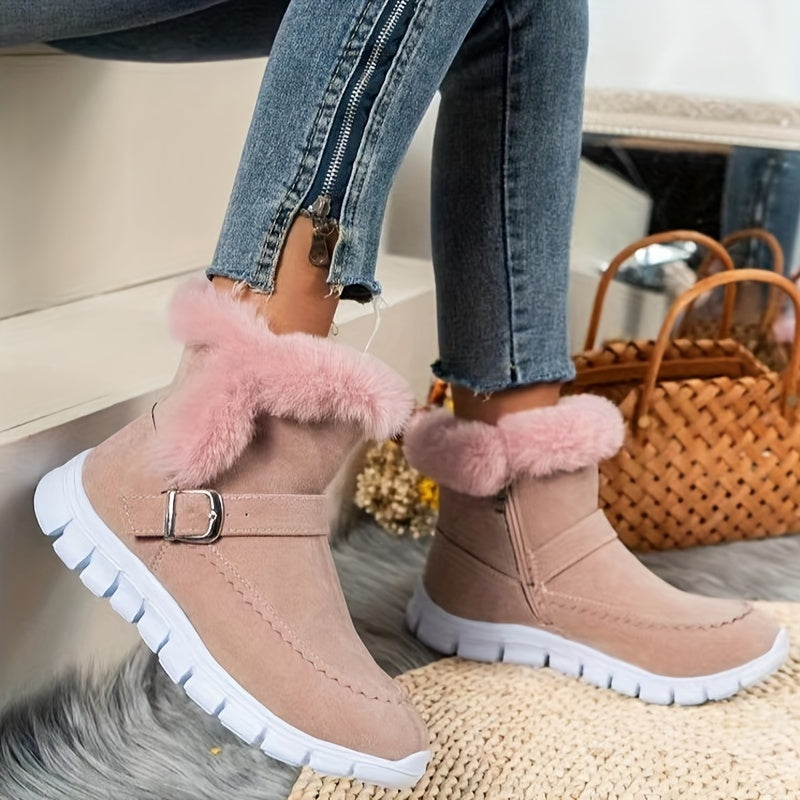 Mabel | Cozy Winter Boots with Fur Trim