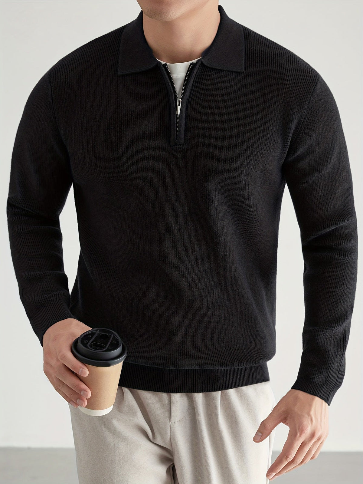 Douglas | Quarter-Zip Polo Sweater