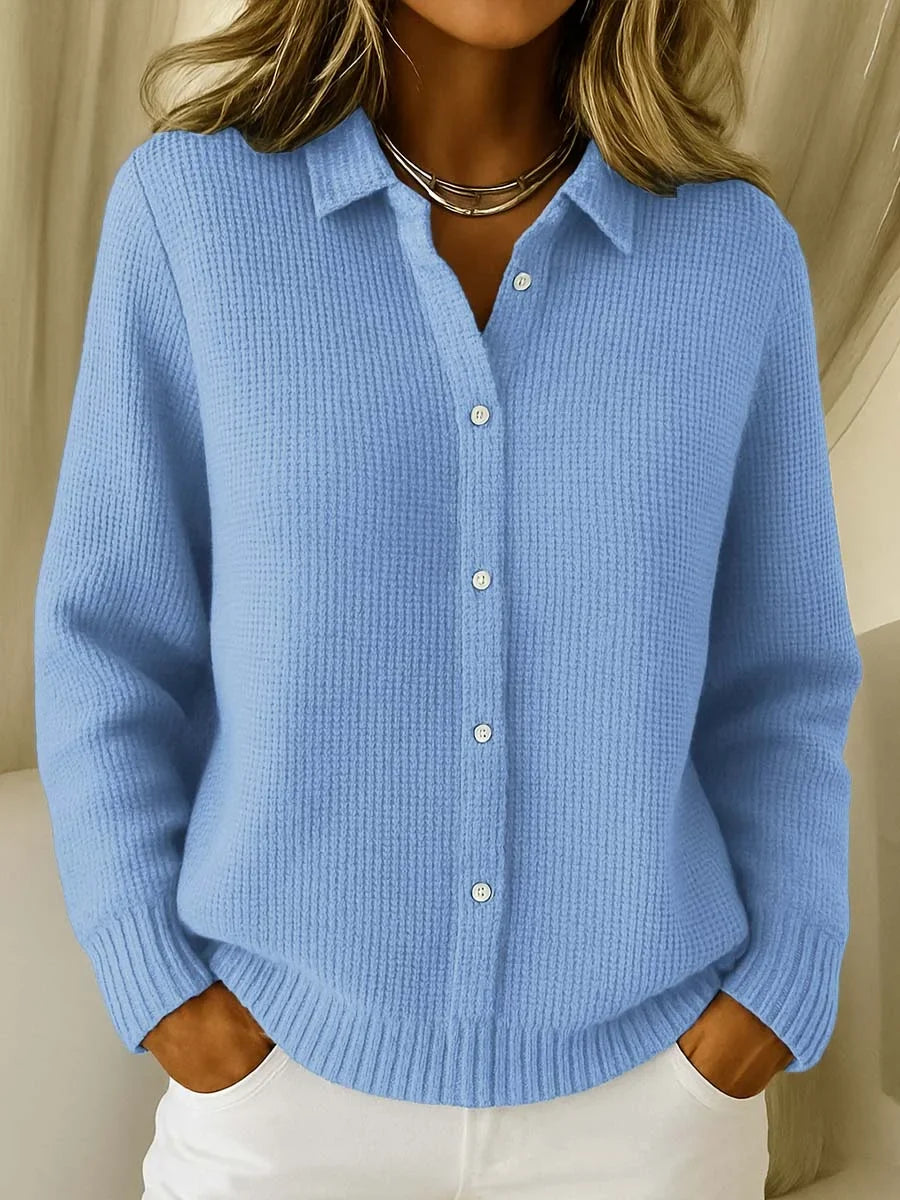 Nina | Collared Knit Sweater