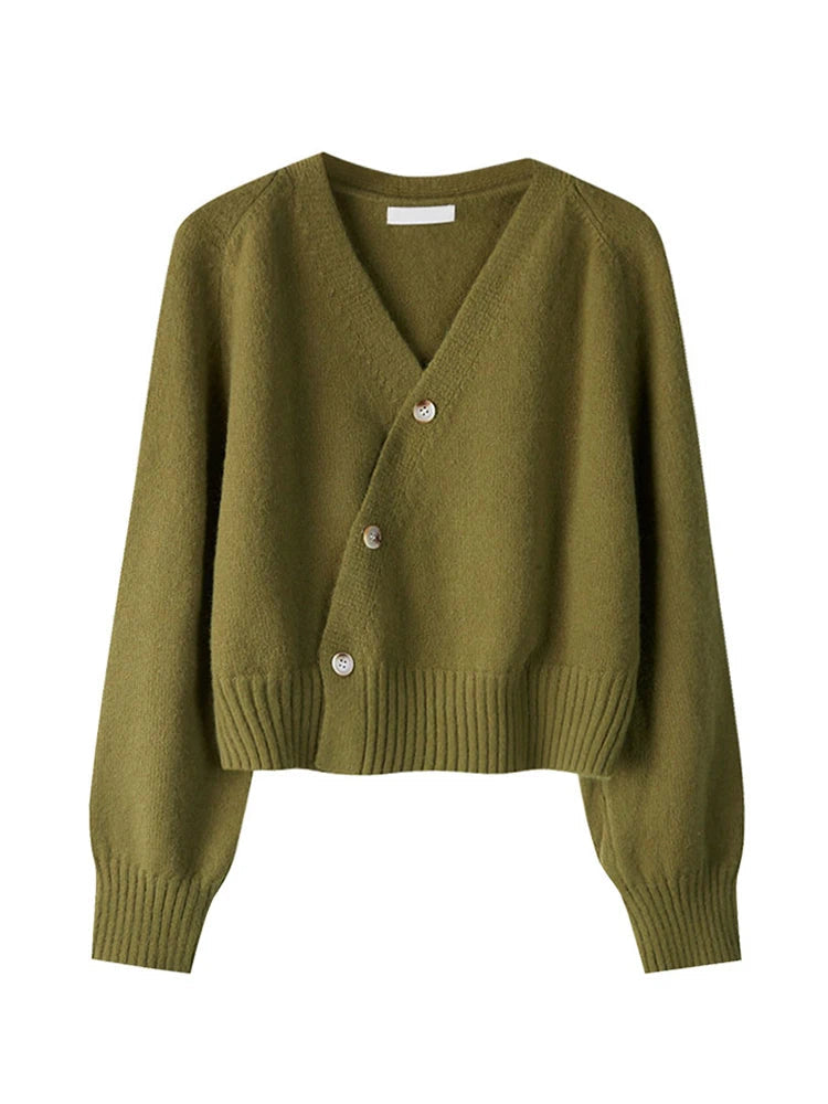 Women's V-Neck Relaxed Fit Cardigan