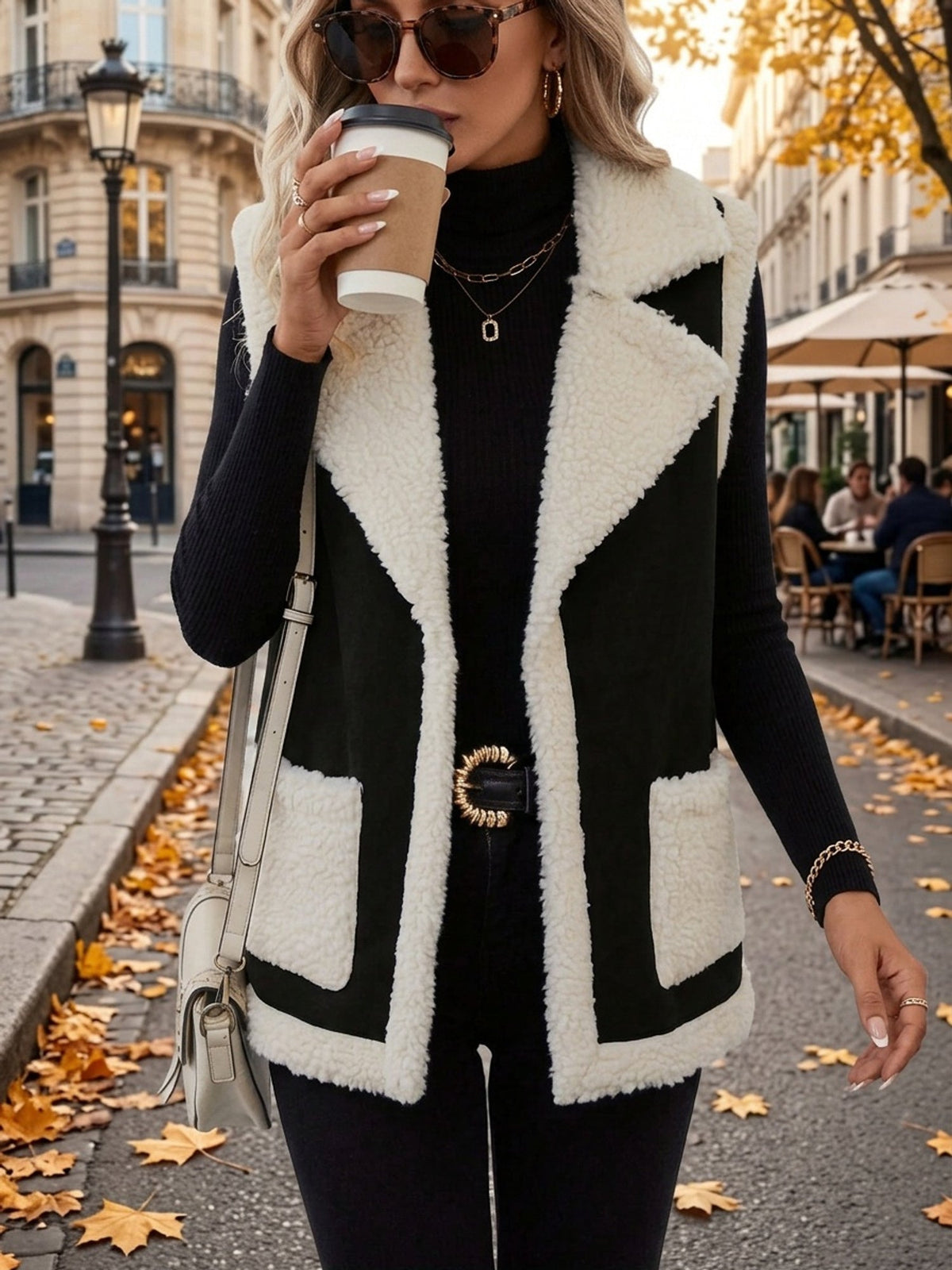 Cecily | Cozy Lined Lapel Vest