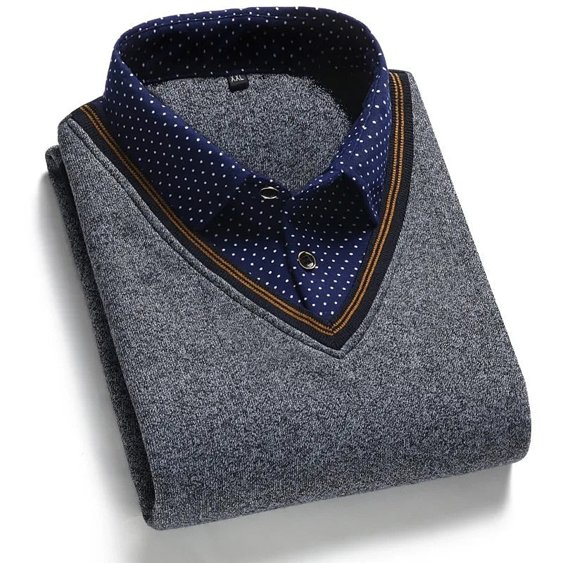 Rufus | Multi-Layer Mock-Collar Sweater
