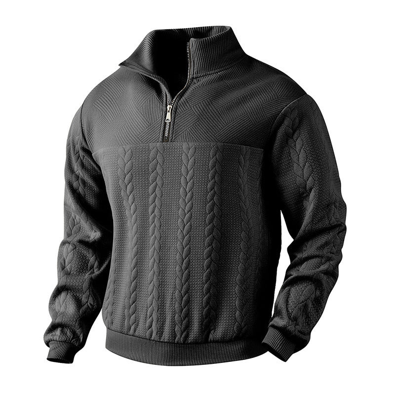 Jacquard Quarter Zip