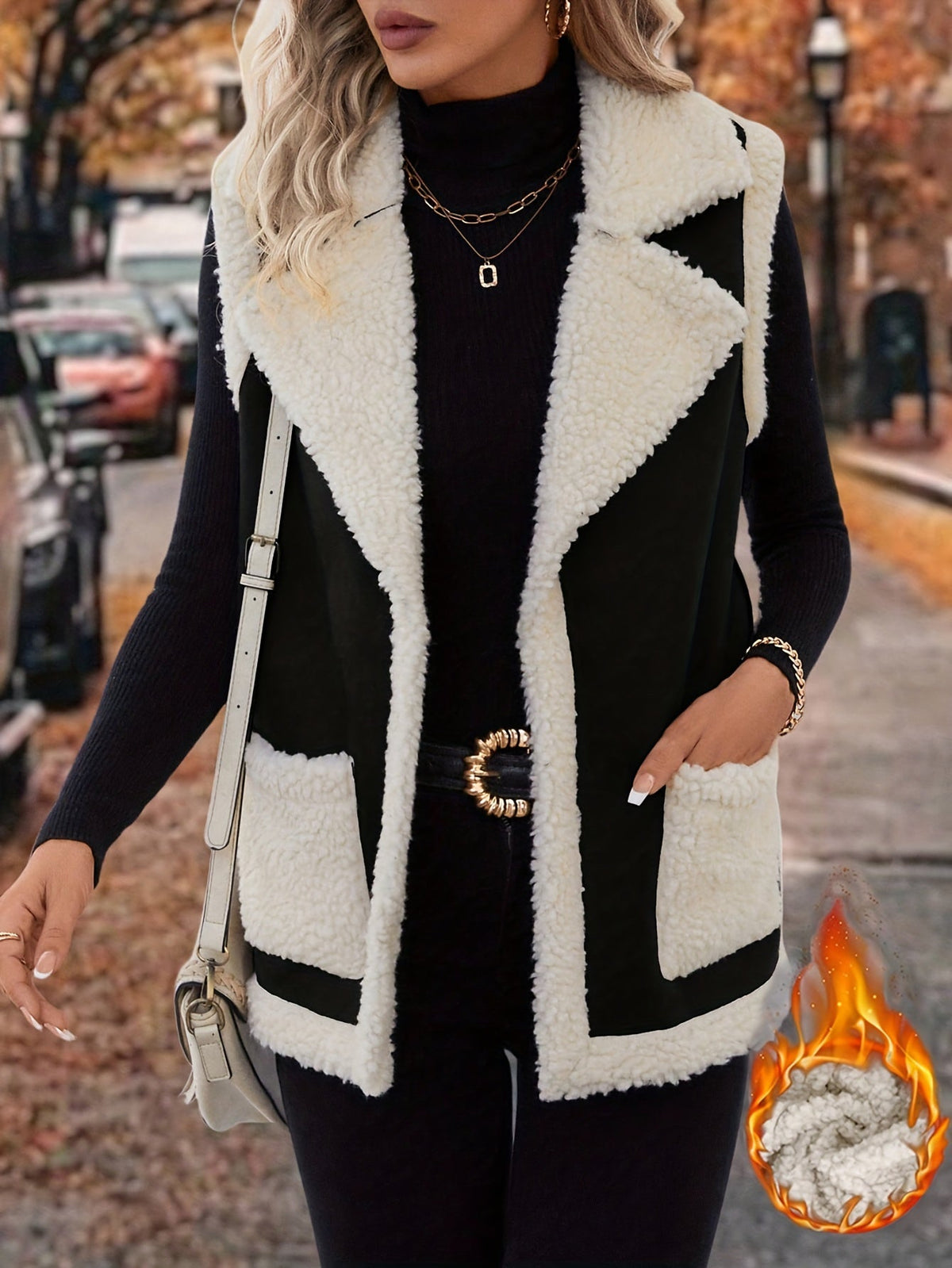 Cecily | Cozy Lined Lapel Vest