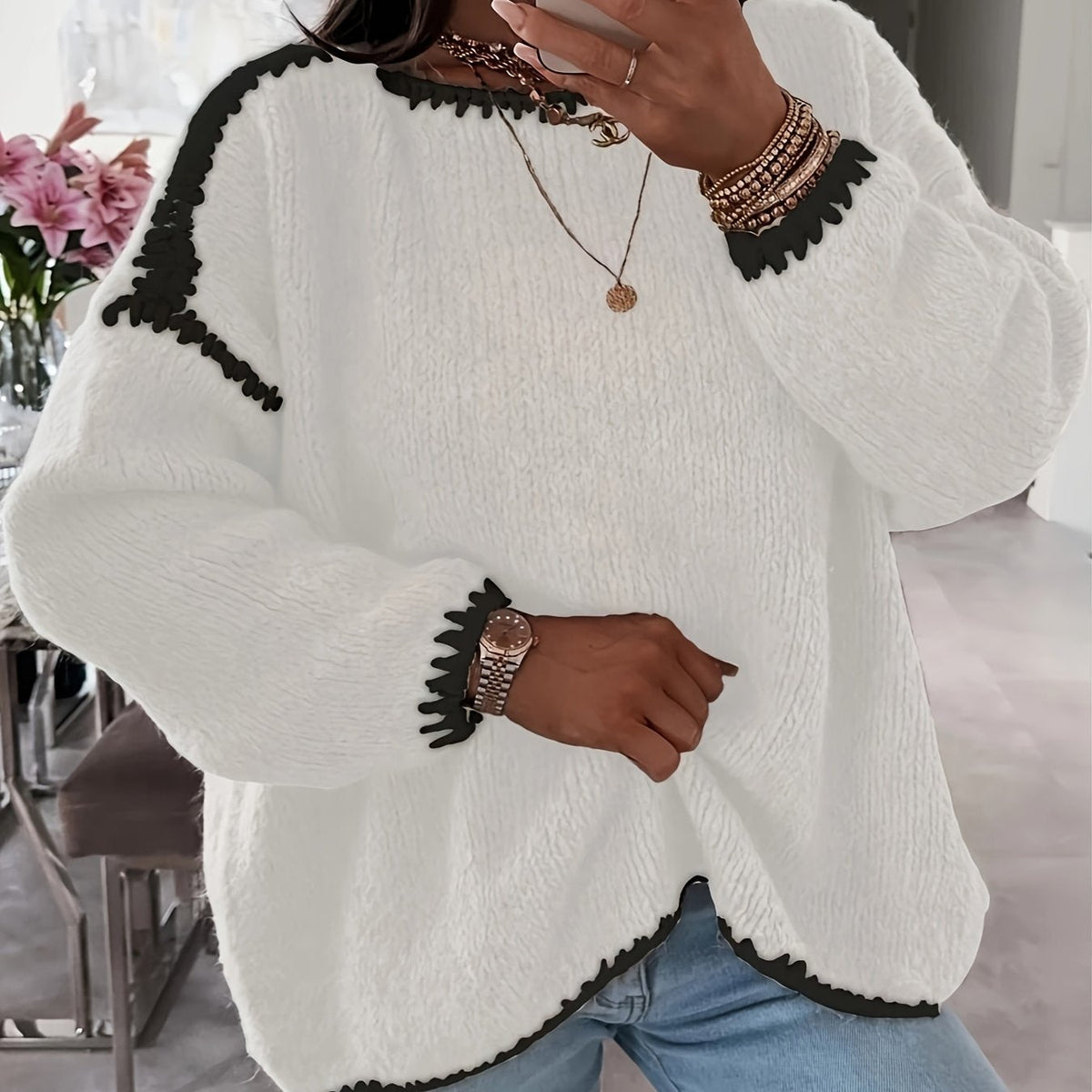 Adaline | Cozy Boat Neck Sweater