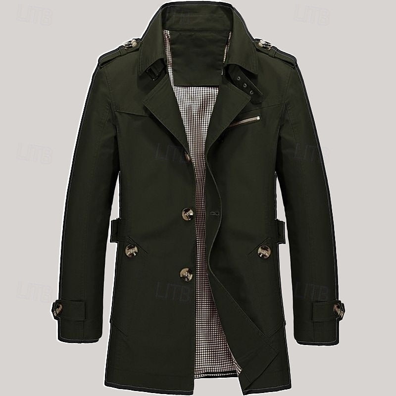 Caleb | Custom-Fit Single-Breasted Trench Coat