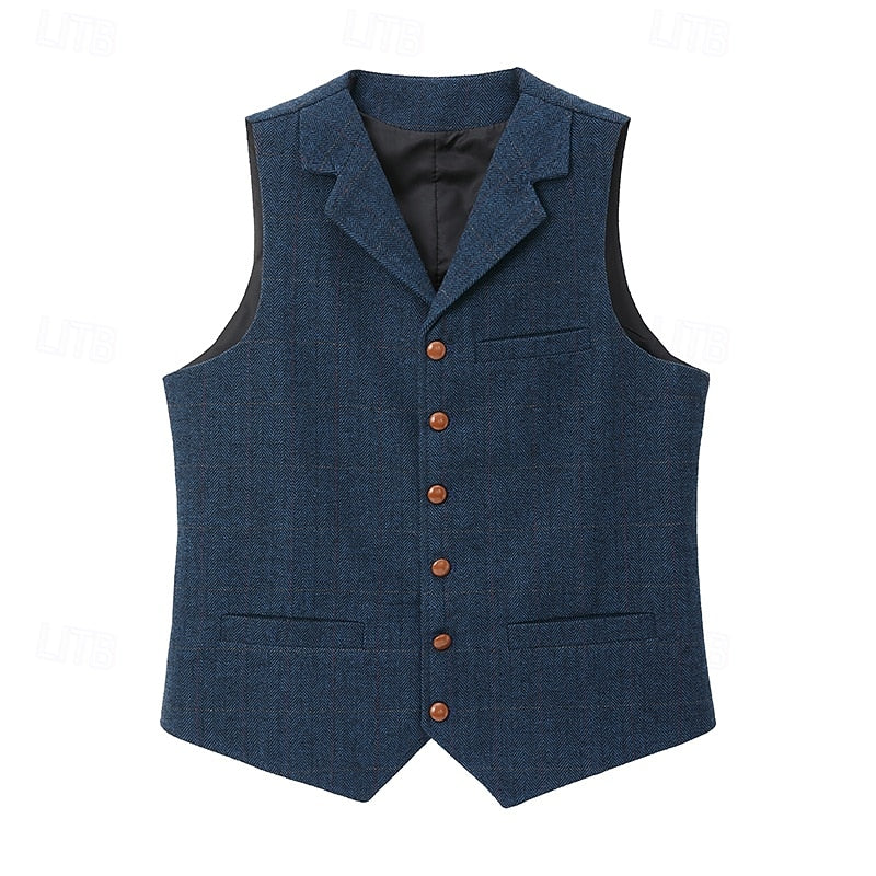 Atticus | Custom-Fit Herringbone Vest